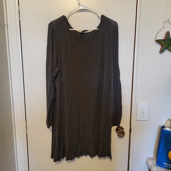 VIV Collection Heather Gray Tunic - Picture 1 of 4